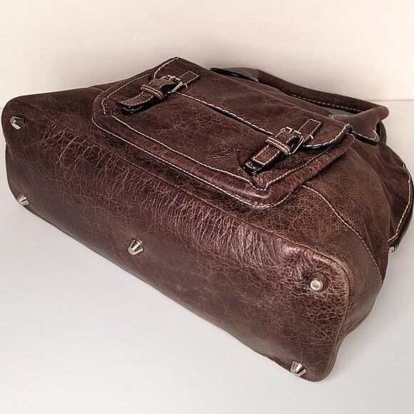 CHLOE Brown Leather Edith Bowler Satchel Bag - Picture 7 of 14